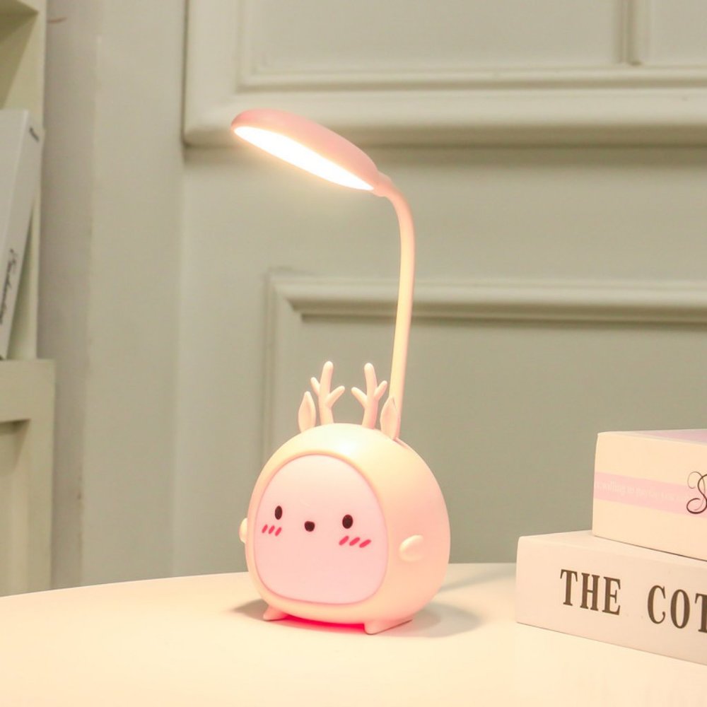 Desk Lamp, Portable LED Desk Lamps with Night Light,Rabbit Foldable USB Recharge